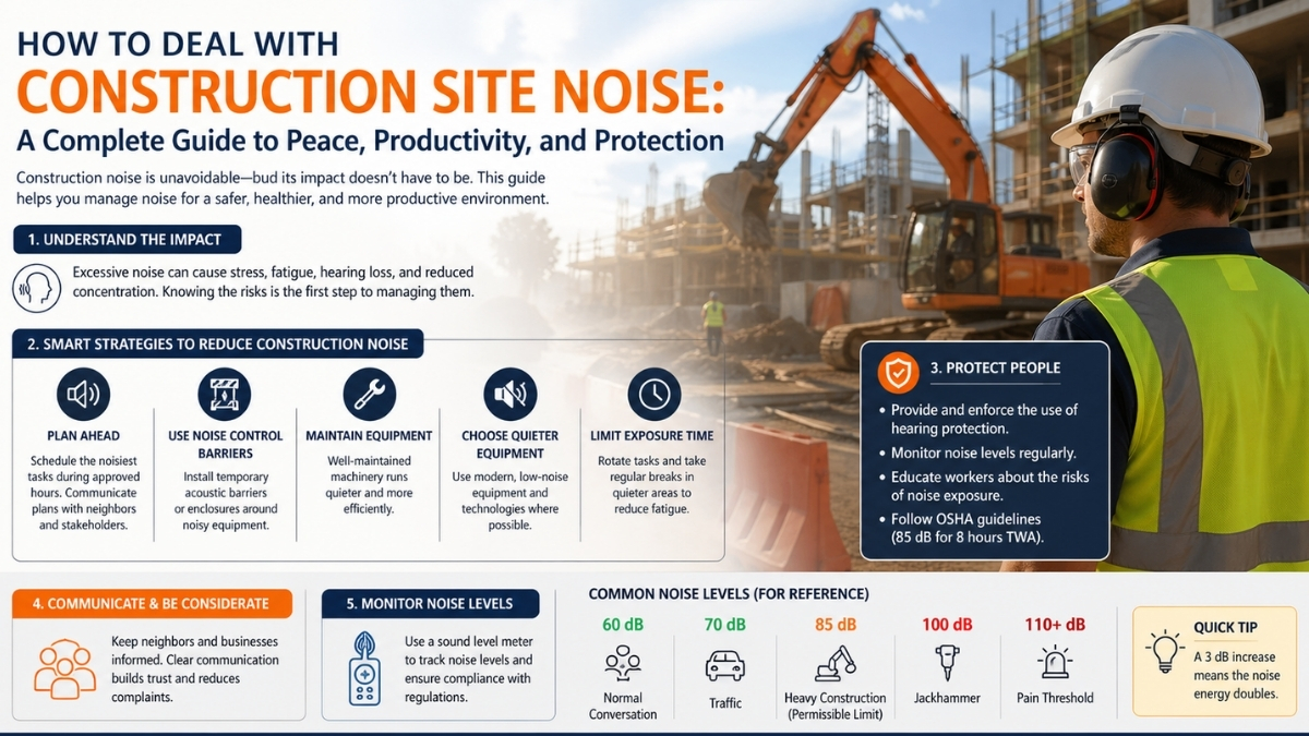 how to deal with construction site noise​