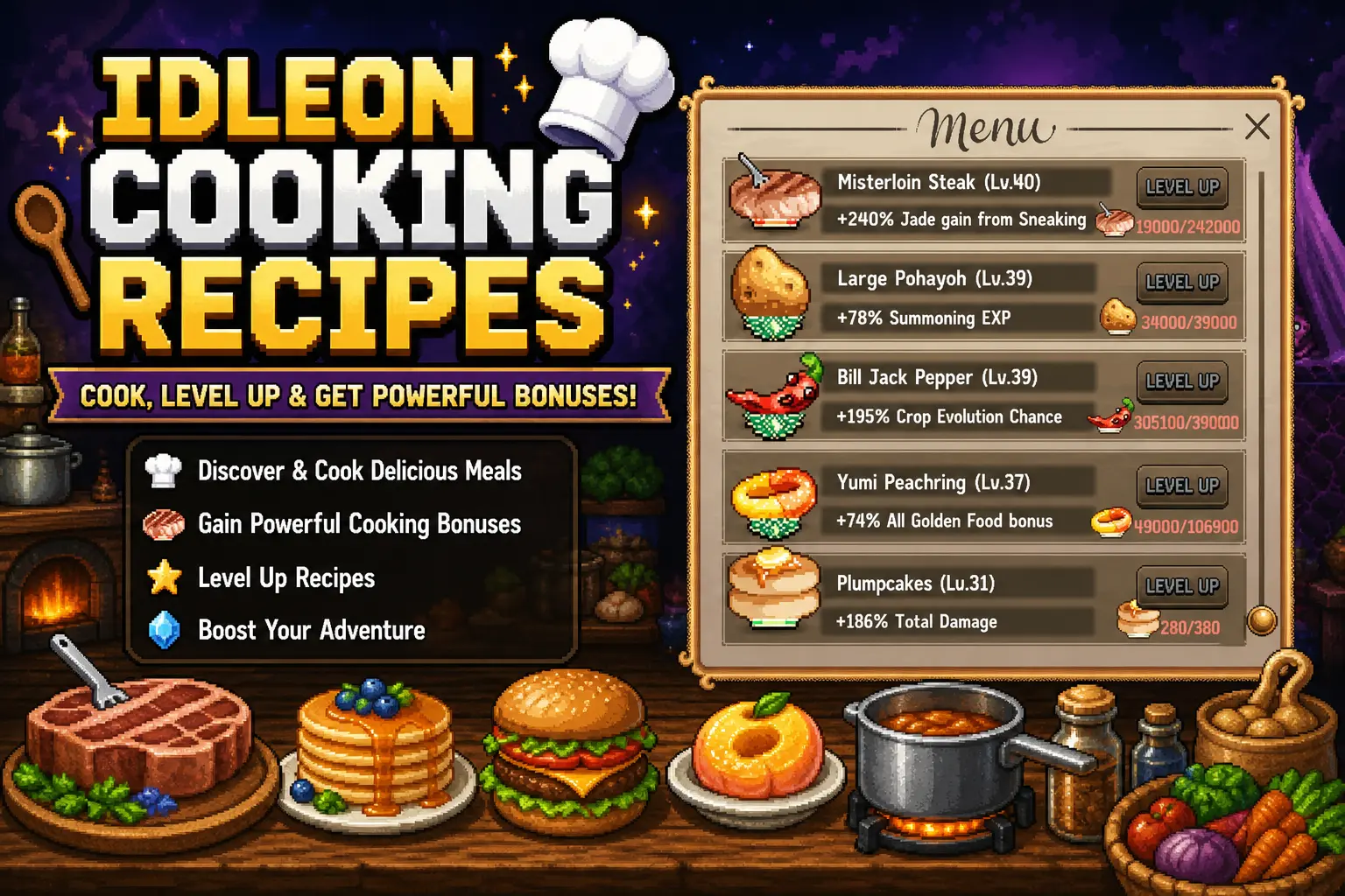 Idleon Cooking Recipes